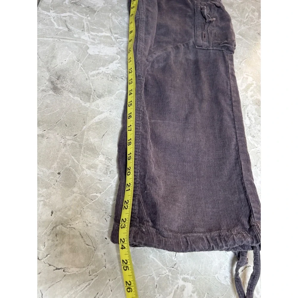 Vintage Y2K‎ SR7 Gear Seven Collection Gray Corduroy Cargo Pants Size 10 Kids
